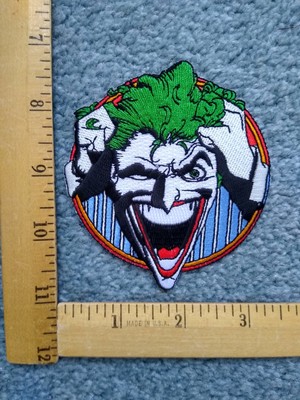 RARE DC COMICS THE JOKER CHARACTER IRON ON PATCH FREE SHIPPING