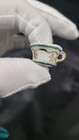 Vintage Dollhouse Miniature Tea/ Mini Coffee Cup Floral, Gold Green Tiny 1 in.  — photo 6