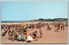 Narragansett Beach Rhode - Bathers, Homes, Cottages Postcard