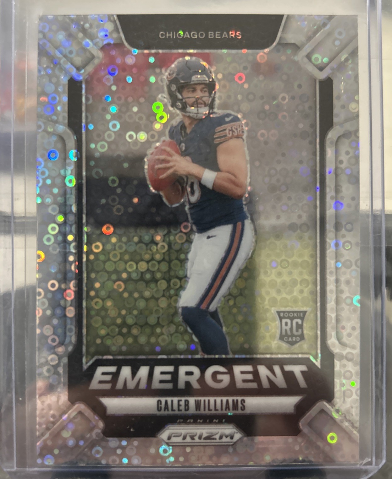 2024 Panini Prizm - Emergent Caleb Williams #1 No Huddle Prizm (RC)