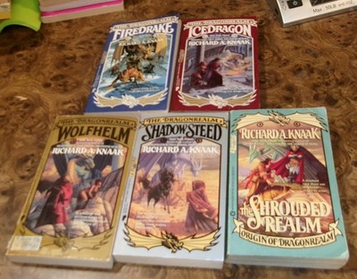 Dragonrealm Books Set 1-4 &Prequel Richard A. Knaak Firedrake+ Dragon Realm Lot