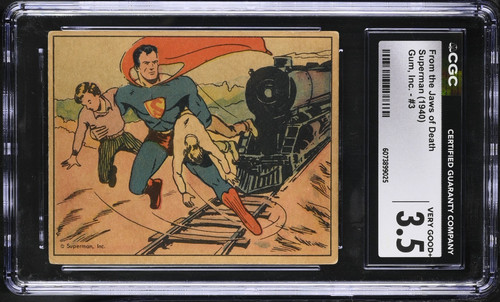 1940 Gum Inc Superman #3 From The Jaws Of Death — CGC 3.5