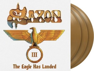 Saxon Eagle Has Landed III LP Album vinyl record 3 x Gold numbered remastered