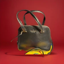 Kate Spade New York Satchel Shoulder Bag Women’s Medium Black Leather Handbag