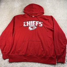 Kansas City Chiefs Hoodie Mens 2XL Red NFL Football Pullover '47 Sweatshirt