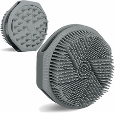 Silicone Body Scrubber, Dual-Sided Silicone Loofah for Shower, Exfoliating Bo...