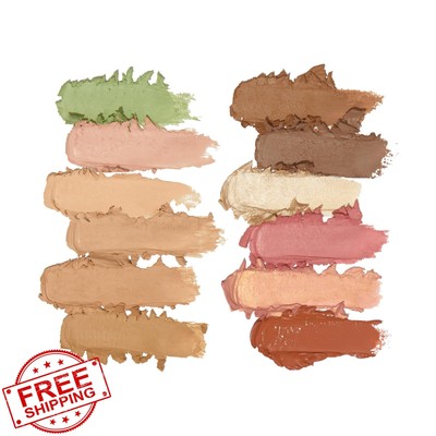Revolution Everything Face Palette Contour Concealer Light Vegan