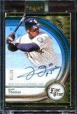 2024 Frank Thomas Auto Topps Five Star Blue 1/25 #FSA-FT Chicago White Sox