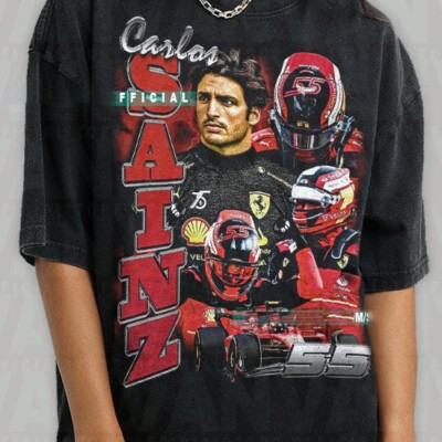 Limited Carlos Sainz T-shirt, Carlos Sainz Jr 55 T-Shirt, Formula One  Racing