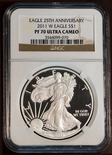 2011-W $1 Silver American Eagle PF70UC NGC # 3544099-070 + Bonus