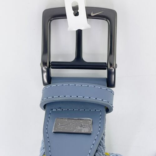 Nike Golf G Flex Woven Stretch Belt Blue Men's - Picture 4 of 5
