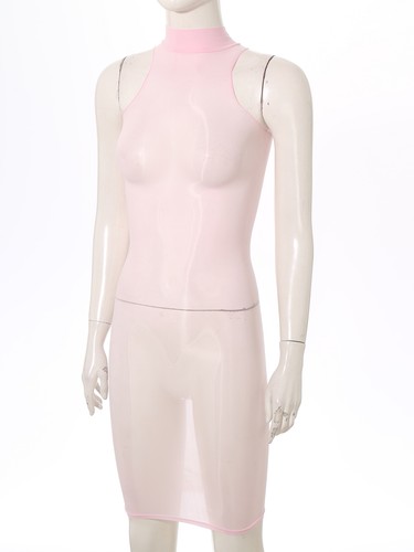Para mujeres Sexy Lencería Transparente Vestido Corto Transparente Elastizado ceñido al cuerpo Vestido de noche - Imagen 89 de 177