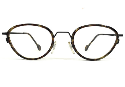 Vintage la Eyeworks Eyeglasses Frames SAM 350412 Round Brown Tortoise 48-23-130