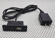 Recessed USB Power Strip Outlet 5V 2.5 meter USB  USB-C Port Charging Sofa