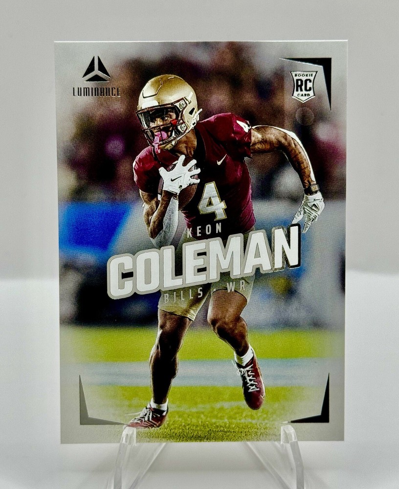 2024 Panini Luminance KEON COLEMAN Rookie Silver Foil Base RC Bills Seminoles SP