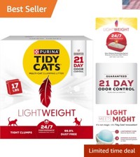 Purina Tidy Cats 24/7 Performance Low Dust Cat Litter - Clean Linen Scent, 17 lb