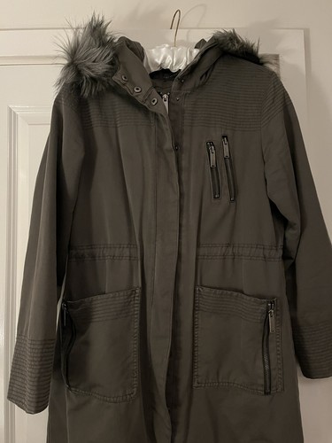 Neuwertiger Samtparka - Khaki Größe 10 - Bild 1 von 7