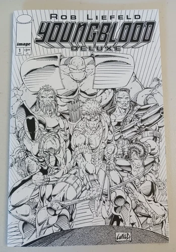 Youngblood Deluxe #1 (RARE Rob Liefeld Artist Convention Exclusive B&W Variant)
