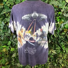 90s Star Wars the Phantom Menace shirt large tie dye L 1999 vintage movie promo
