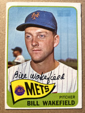 1965 Topps #167 Bill Wakefield Auto SIGNED Autographed Card - New York Mets