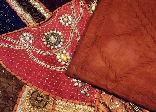 60" CRAZY QUILT HEAVILY BEADED SEQUIN SARI RUNNER DECOR TAPESTRY WALL HANGING - Picture 11 of 11