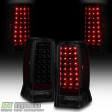 Black Smoke 2002 2003 2004 2005 2006 Cadillac Escalade ESV LED Tail Lights Lamps