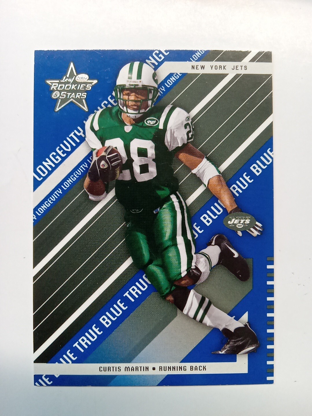 2004 Leaf Rookies & Stars #64 Curtis Martin Longevity True Blue #d/249 Free Ship