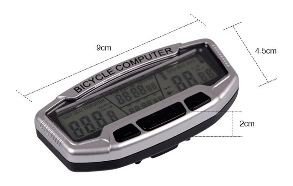 Fahrradcomputer LCD Fahrrad Tachometer Radfahren Kilometerzähler Fahrradtacho - Bild 3 von 4