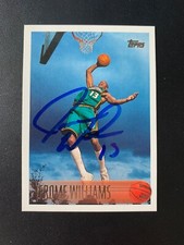 Jerome Williams Signed 1996-97 Topps #162 Rookie Card Detroit Pistons Auto COA