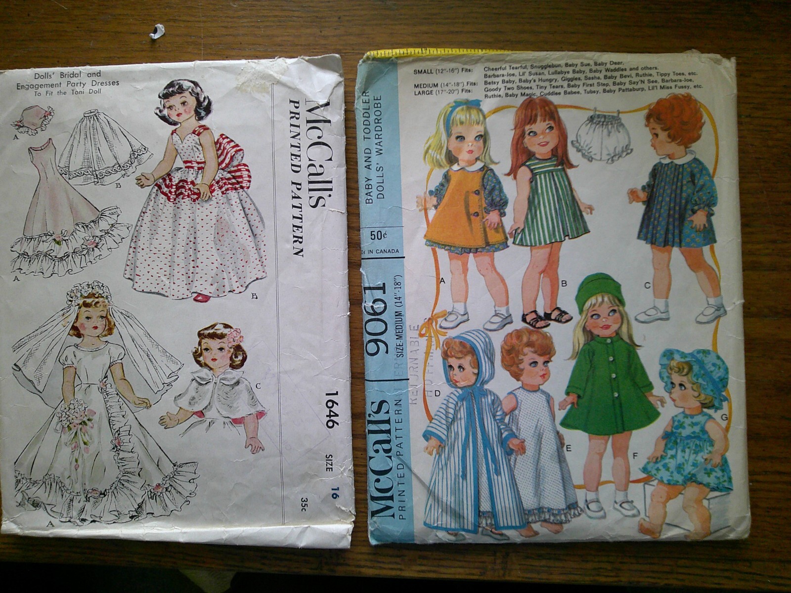 Lot of Vintage Doll Clothing Sewing Patterns Crissy Toni Skipper eBay