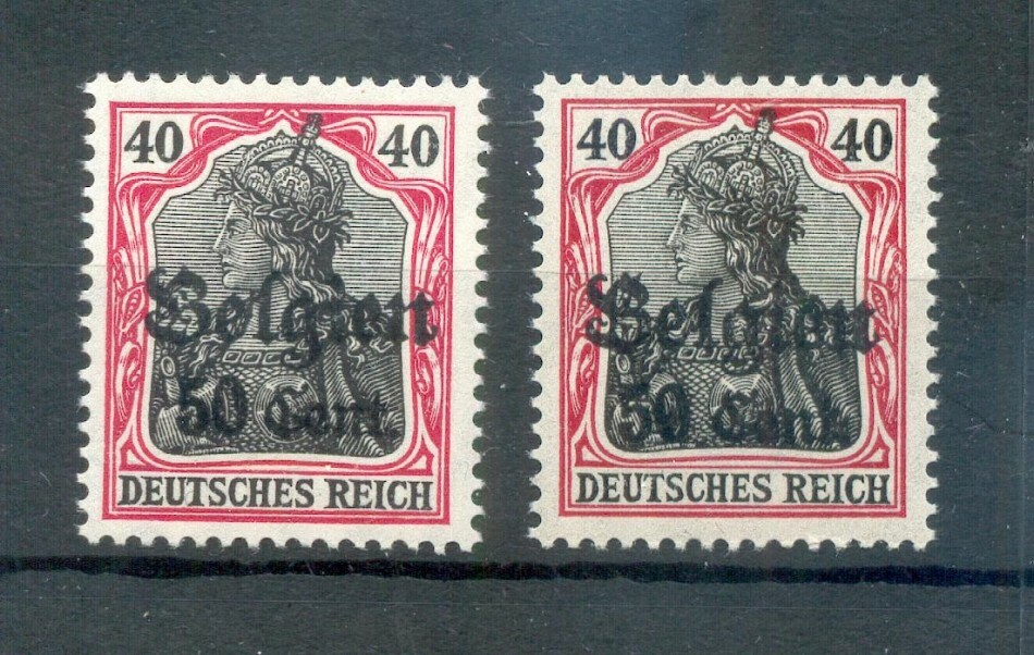 Belgium 20a, 20bI Types MNH Mint Never Hinged 26EUR (70905)