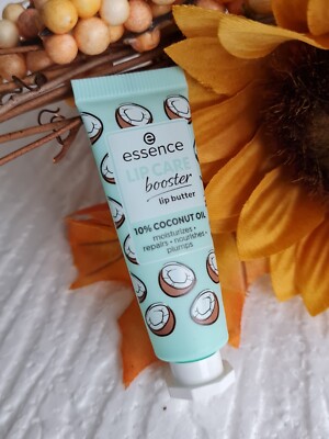 Essence Lip Care Booster Lip Butter 10% Coconut Oil repair & plump damaged lips 