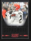 2015 Score Sophomore Selections Black Johnny Manziel #5 Cleveland Browns