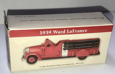 1939 Ward LaFrance Fire Truck Readers Digest Die Cast still in box