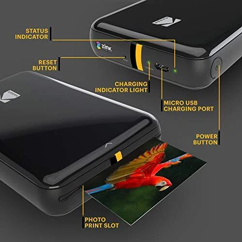 Step Instant Printer | Bluetooth/NFC Wireless Photo Printer with ZINK - Image 3 of 4