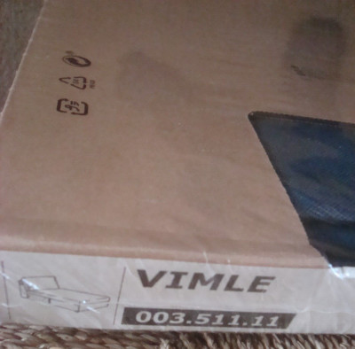 IKEA VIMLE Chaise Longue COVER ORRSTA Black Blue VIMLE Launge Slipcover NEW FAST