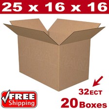 20 - 25x16x16 Cardboard Boxes Mailing Packing Shipping Box Corrugated Carton