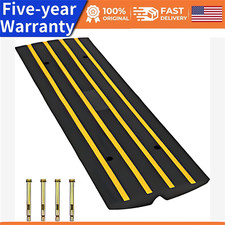 Rubber Curb Ramp for Driveway 3" Height Ideal for Cars Trailers RVs Wheelchair