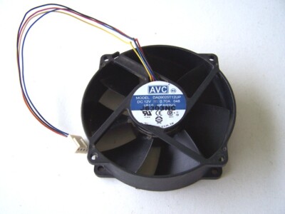 Computer Cooling Fan 90mm. 12VDC 0.70A AVC DA09025T12UP 048 Case Fan used OK
