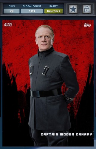 Star Wars Card Trader DIGITAL TLJ Meld Variant Tier 7 CAPTAIN CANADY | eBay