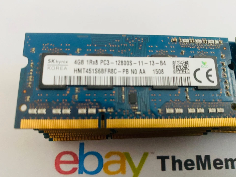 Job Lot 50 x 4GB Hynix DDR3 PC3-12800 Memory Laptop RAM SODIMM 1.5V  Tested - Image 3 of 3