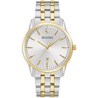 Bulova Men's Classic Quartz Calendar Slim Movement Silver Watch 40 MM 98B385