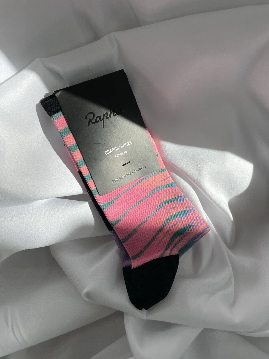 Chaussettes Rapha Pro Team - Cyclisme - Homme, Taille M - Orange/Gris - Neuves Avec étiquettes