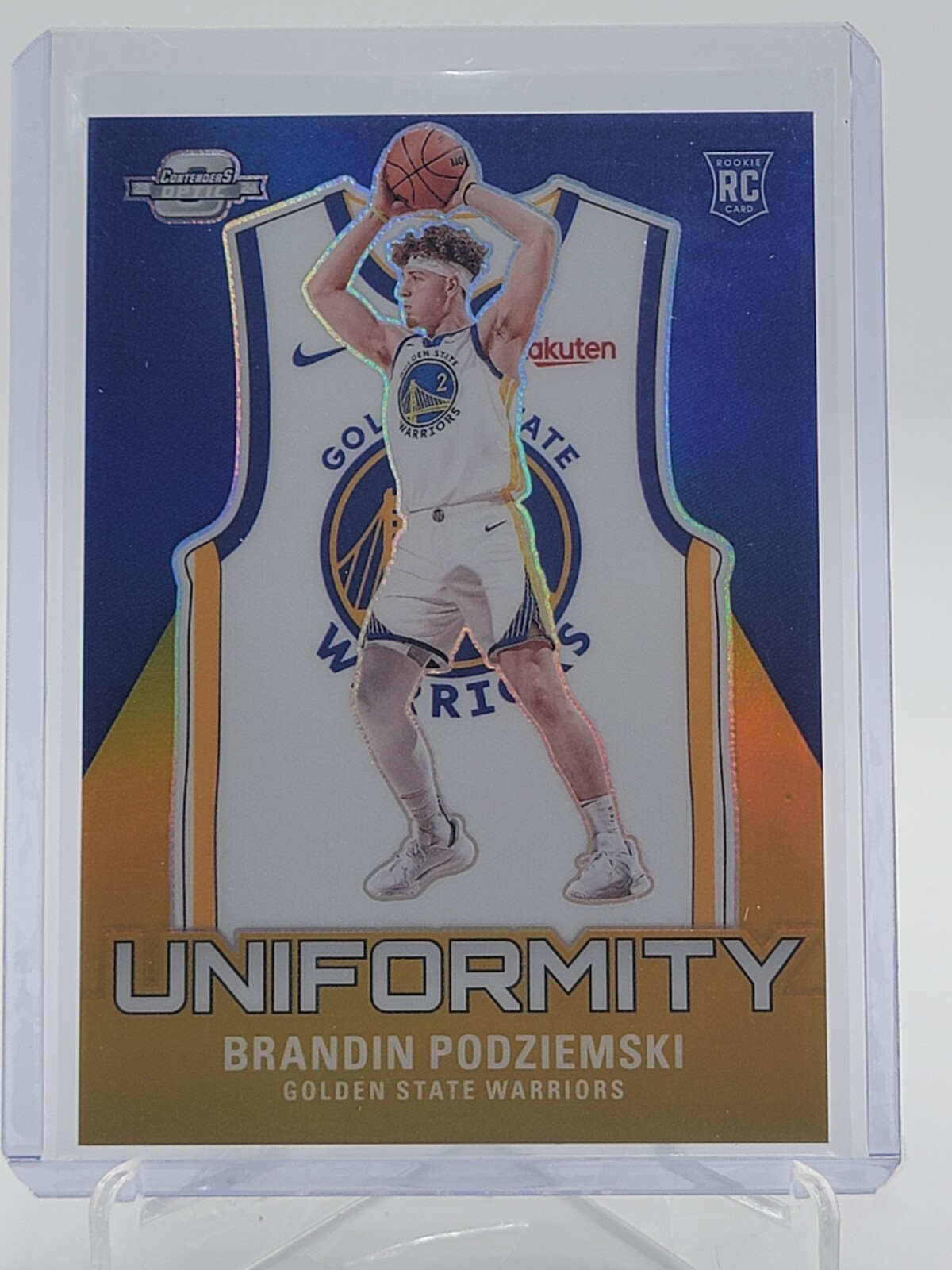 BRANDIN PODZIEMSKI 2023-24 CONTENDERS OPTIC ROOKIE GOLD /10 UNIFORMITY RC Q3923