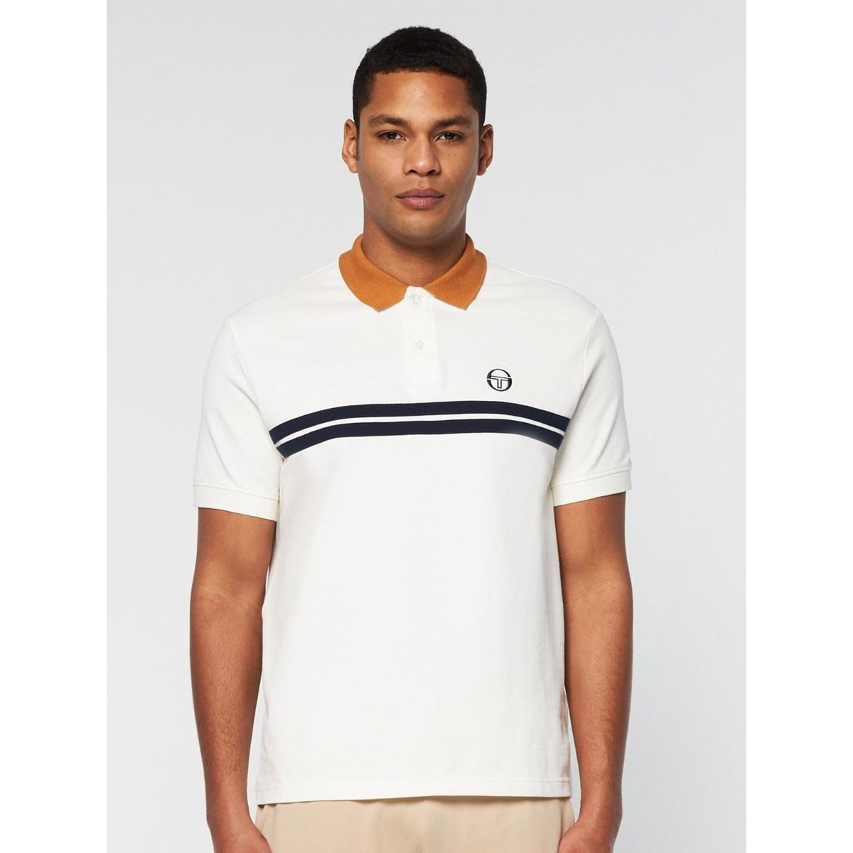 Sergio Tacchini Supermac Polo T-shirt Gardenia Meerkat UK