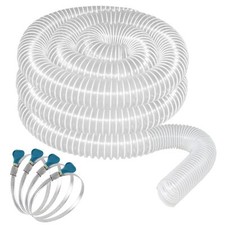 2 1/2" x 20' Heavy PVC Dust Collection Hose, Flexible Clear PVC Fume Collecti...