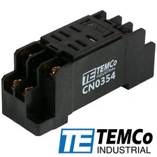 TEMCo Industrial Socket 10 Amps 8 Pin for Ice Cube Relays (LY2 Format)