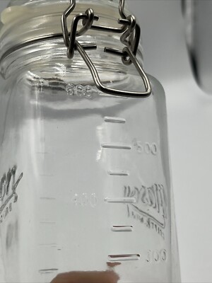 Americana Craft Vintage Style Clear Mason Jar Canister Flip Lid 22