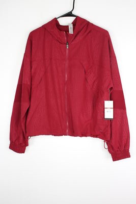 Women's Sofia Active by Sofia Vergara Crocodile Print Track-Jacket Red Medium