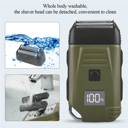 Men's Electric Beard Shaver Trimmer Razor Rechargeable Hair Shaving Machine USB - Picture 6 of 14